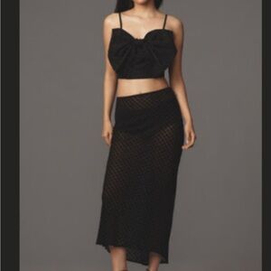 Anthropologie Elegant Black Women's Skirt